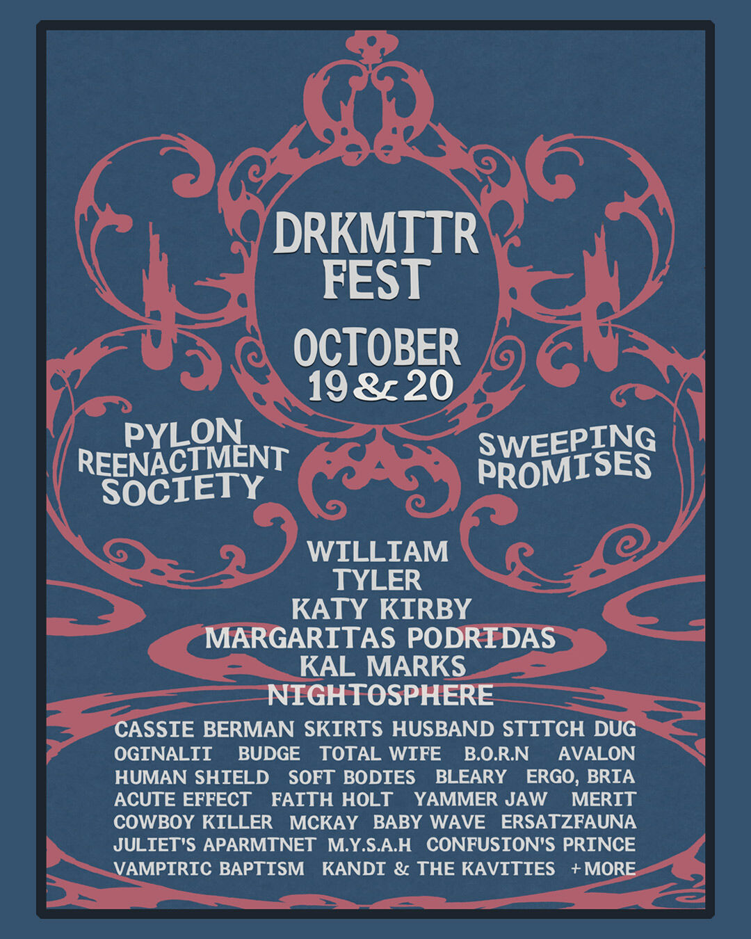 Drkmttr Fest 2024 flyer